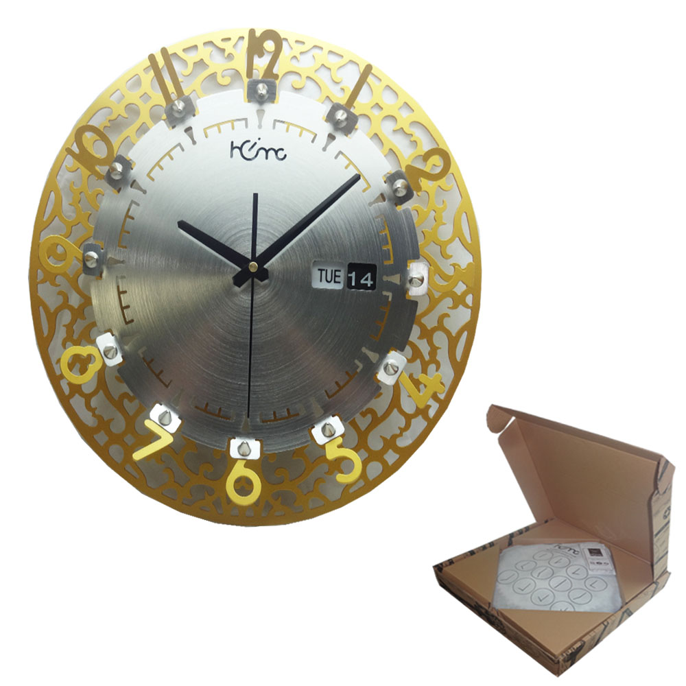 CROWN GOLD WALL CLOCK