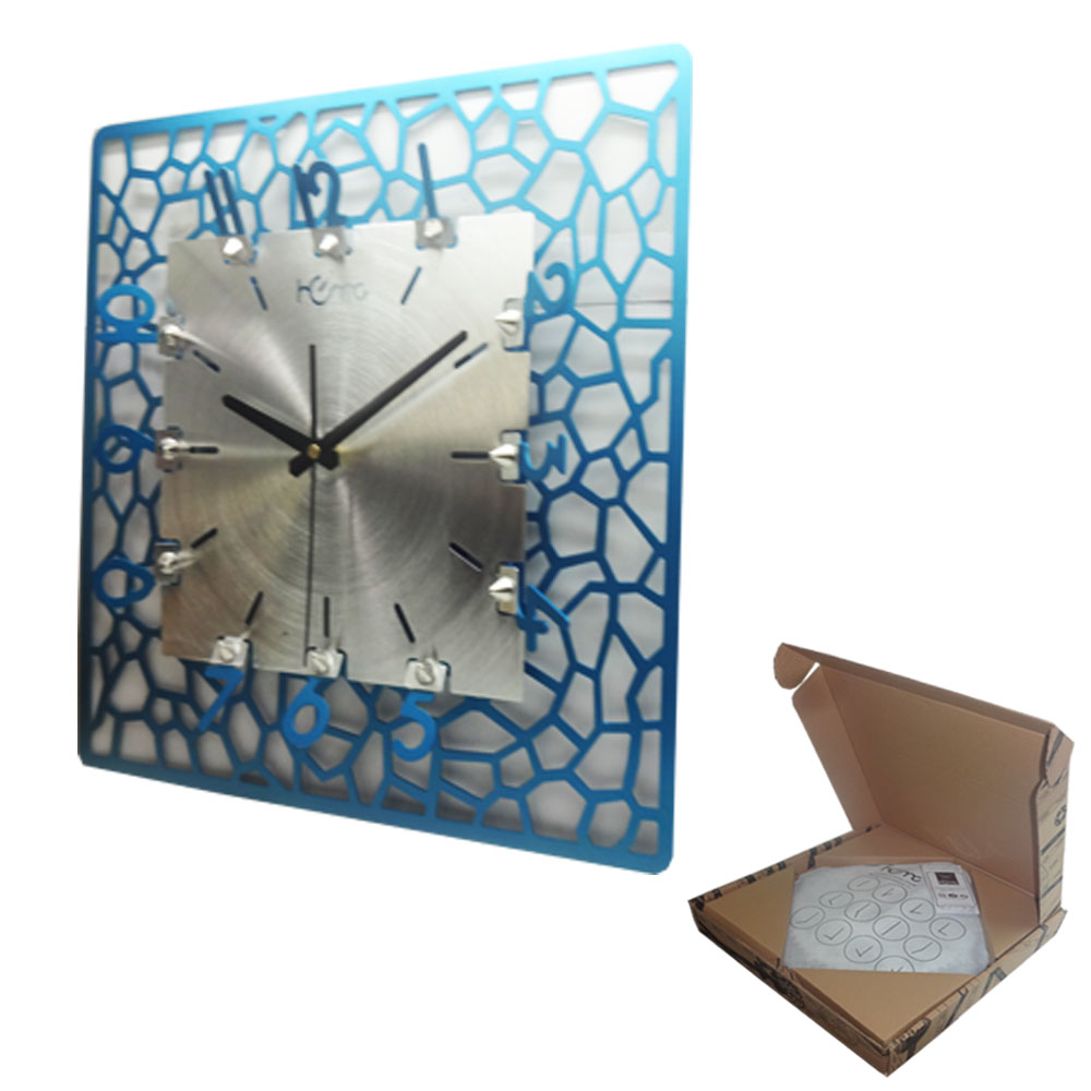 Artime Water Cube Blue Wall Clock