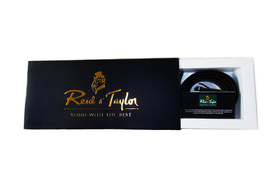 Reid & Taylor Leather Black formal Belt and Wallet